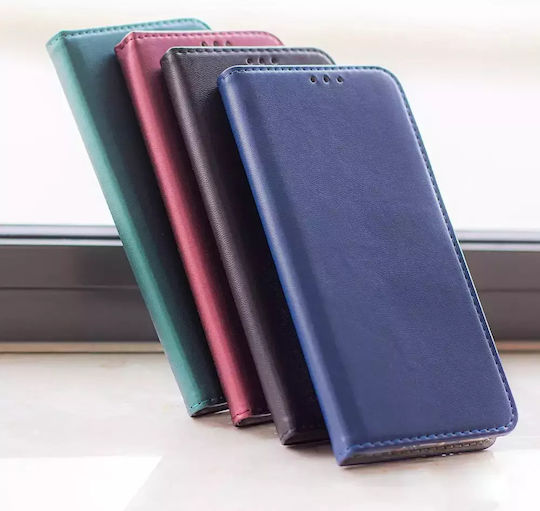 Smart Задна корица Кожа Магнитен Зелен (Motorola Edge 30)