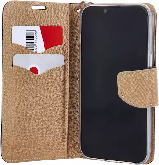 Tel1 Diary Портмоне Златист (iPhone 14)