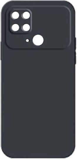 Slim Fit Liquid Back Cover Σιλικόνης Μαύρο (Poco C40)