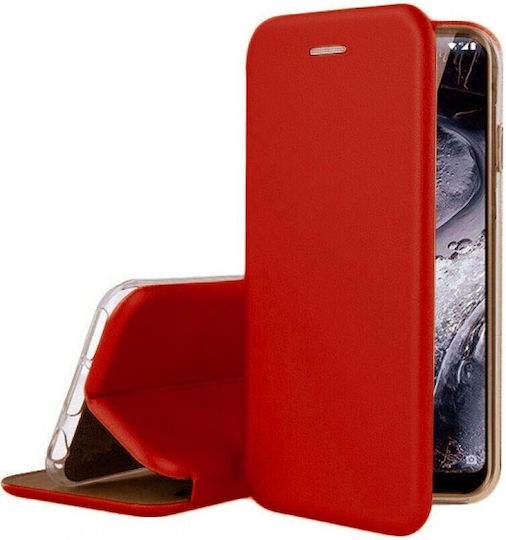 MyMobi Elegance Book Δερματίνης Κόκκινο (Galaxy A20e)