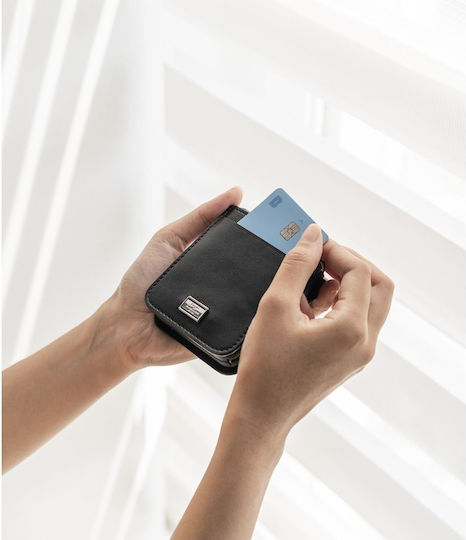 Ringke Folio Signature Back Cover Synthetic Leather with Strap Black (Galaxy Z Flip4)