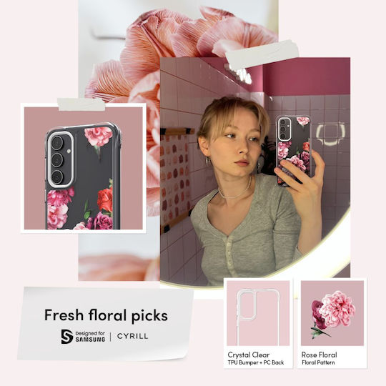 Spigen Cyrill Cecile Back Cover Silicon 2mm Rose Floral (Galaxy S23 FE)