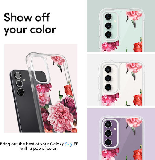 Spigen Cyrill Cecile Back Cover Silicon 2mm Rose Floral (Galaxy S23 FE)