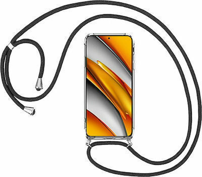 Back Cover Σιλικόνης 1mm με Λουράκι Διάφανο (iPhone 11)