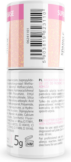 Brushup Super Base Must Be UV LED Hybrid Nail Base My Best Friend Sparkle Nude 5g