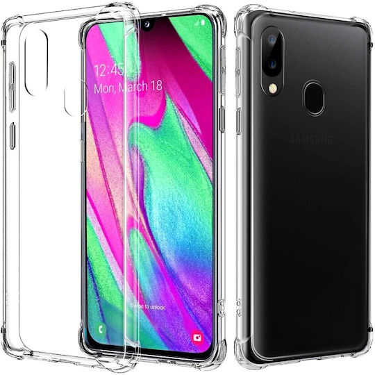 Anti-Shock Back Cover Silicone 0.5mm Transparent (Galaxy A40)