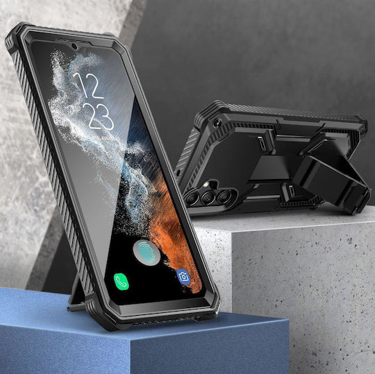 Supcase Iblsn Armorbox Back Cover Tempered Glass Μαύρο (Galaxy S23 FE)
