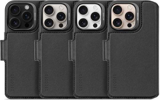 Decoded Detachable Wallet Δερμάτινο 1mm Μαύρο (iPhone 16 Pro Max)