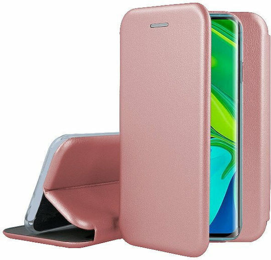 Forcell Smart Diva Book Δερματίνης Ροζ Χρυσό (Xiaomi Mi Note 10 / Mi Note 10 Pro)