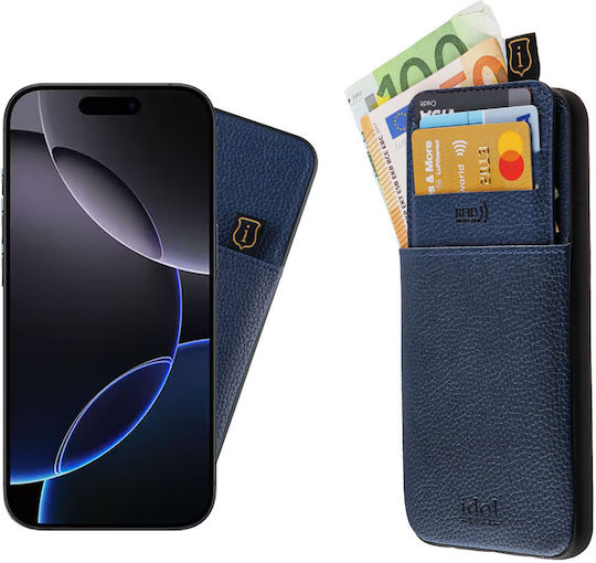 Idol 1991 Anti-rfid Wallet Δερμάτινο / Σιλικόνης / Δερματίνης Μπλε (iPhone 16 Pro)