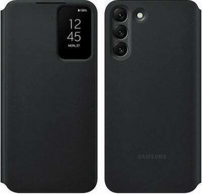 Samsung Smart Clear View Cover Book Πλαστικό Μαύρο (Galaxy S22+ 5G)