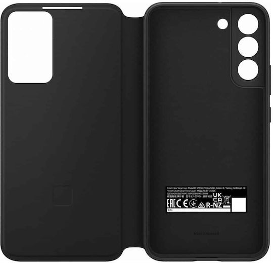Samsung Smart Clear View Cover Book Πλαστικό Μαύρο (Galaxy S22+ 5G)
