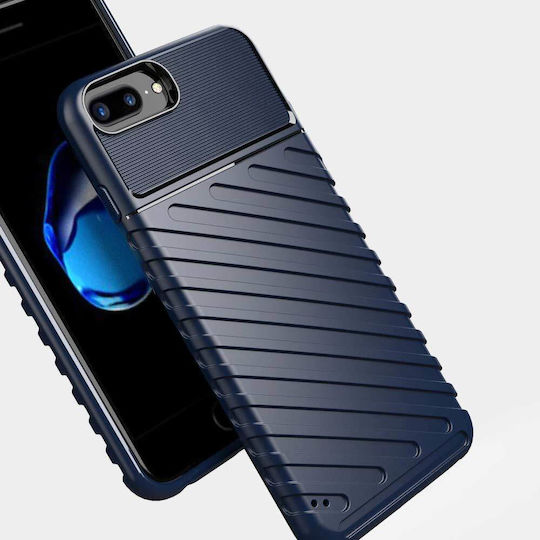 Thunder Flexible Tough Rugged Back Cover Σιλικόνης Μπλε (iPhone 8/7 Plus)