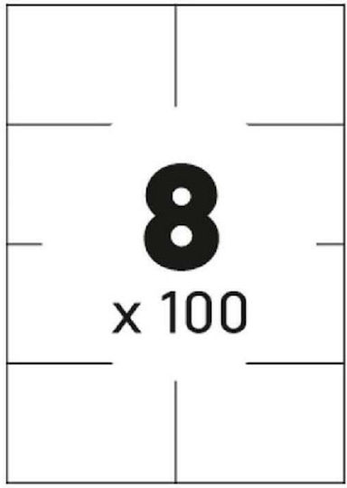 Premium 800 Αυτοκόλλητες Ετικέτες Α4 Ορθογώνιες 105x74mm