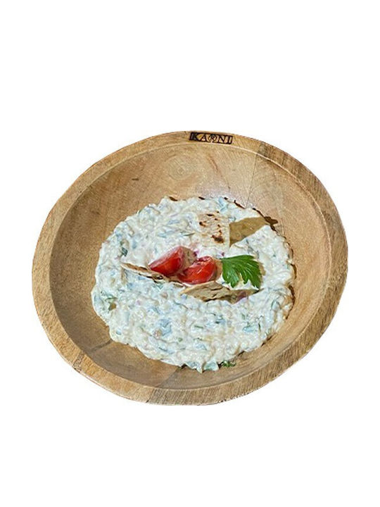 Nakaro Wood Wooden Salad Bowl Brown 25x25x8cm