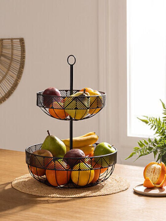 5Five Wooden Salad Bowl Black 30x30cm