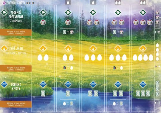 Board Game Wingspan (PL) for 1-5 Players 10+ Years Old (PL) Rebel Games