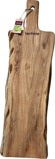 Bonfesto Rectangular Wooden Chopping Board Beige 65x20cm