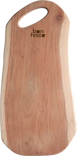 Bonfesto Schneidebrett Hölzernes Beige 55x25cm 1Stück