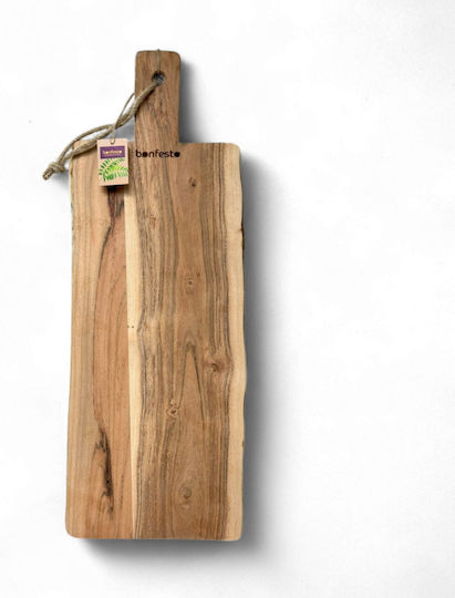 Bonfesto Επιφάνεια Κοπής Ξύλινη Μπεζ 65x25cm