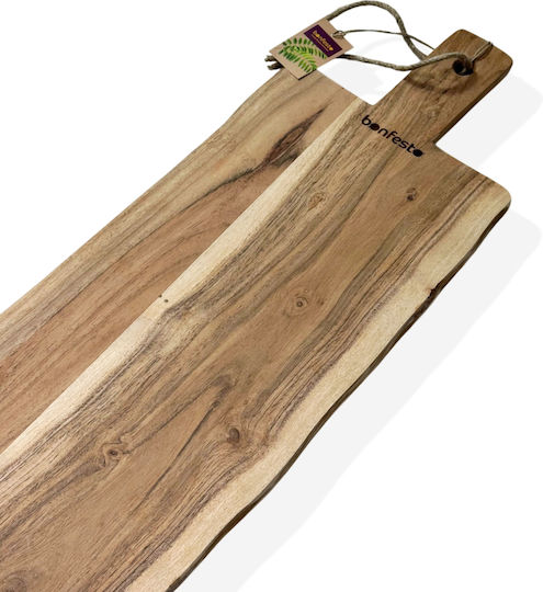 Bonfesto Επιφάνεια Κοπής Ξύλινη Μπεζ 65x25cm