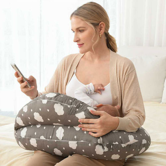 Momcozy Pregnancy & Nursing Pillow Gray