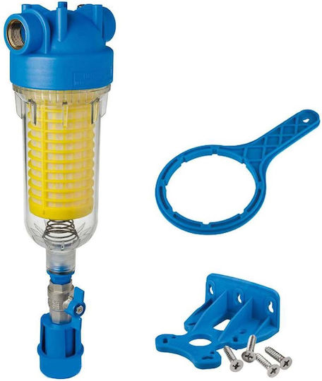 Atlas Filtri Hydra RAH 90μm Water Filtration System Single Central Supply Micron 1 1/4" with Replacement Filter