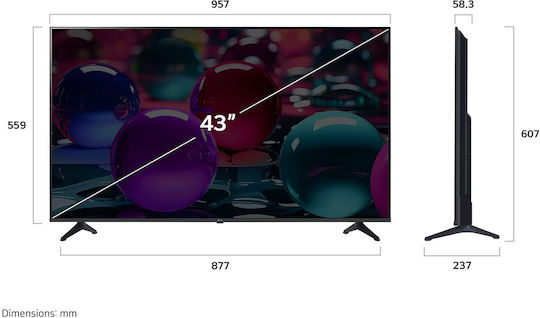LG Смарт Телевизор 43" 4K UHD Direct LED AI UA73 06LA HDR (2025)
