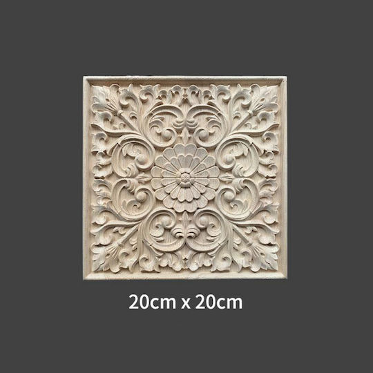 Carved Solid Wood 20x20cm Dhw-625