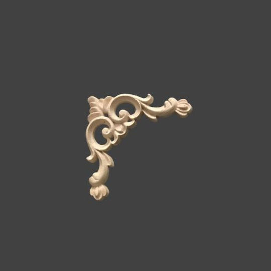 Carved Solid Wood Corner 8x8x0.8cm Dhw-86