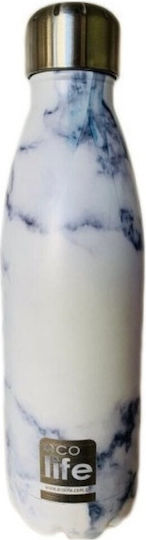 Ecolife Bottle Bottle Thermos Stainless Steel BPA Free 500ml Marble
