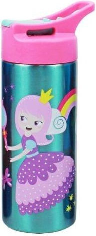 Must Team 584543 Sticlă Pentru Copii Termos Oțel Inoxidabil cu Pai Magic Train 500ml