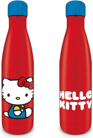 Pyramid International Bottle Παιδικό Παγούρι Hello Kitty Κόκκινο