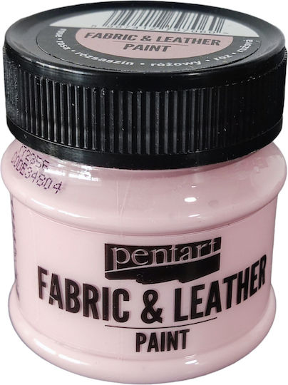 Pentart Liquid Craft Paint Pink for Fabric and Leather 50ml