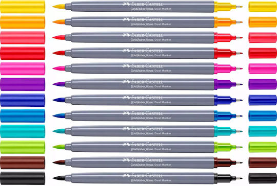 Faber-Castell Goldfaber Μαρκαδόροι Σχεδίου 0.6mm Σετ 12 χρώματα