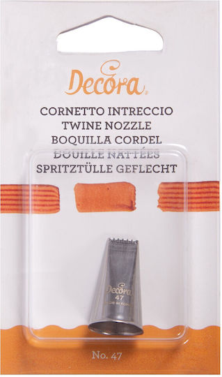 Decora Μύτη για Κορνέ Ζαχαροπλαστικής Μεταλλική 020.27.047