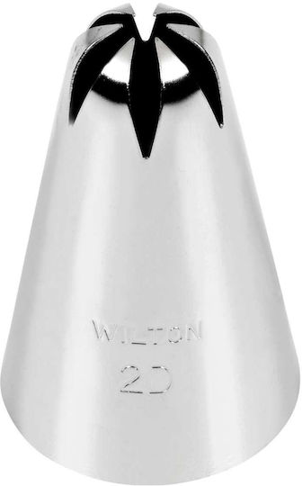 Wilton Blumen Geschlossener N.2D Düse für Spritzbeutel Metallisch 2cm 262D