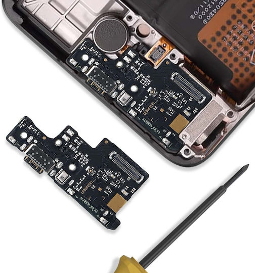 Clappio Ladeanschluss Redmi Note 14 4G Sim-Connector Mikrofon Schwarz
