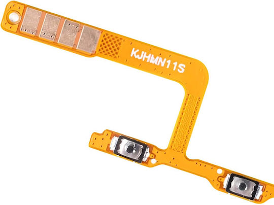Clappio Power Volume Button Flex Cable Compatible Xiaomi Redmi Note 12s Replacement Gold