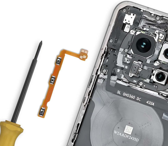 Clappio Power Volume Button Flex Cable Compatible Honor Magic 7 Lite Replacement Gold