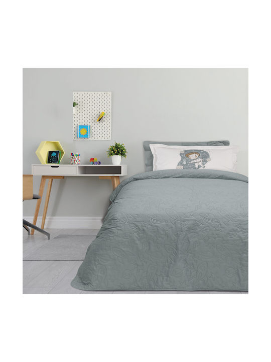 Das Home Παιδικό Κουβερλί Μονό Γκρι 160x240εκ.