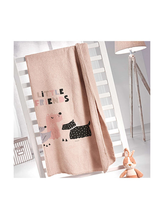Saint Clair Kids Quilt Single Doggy Pinky Ultra Soft Pink 160x220cm