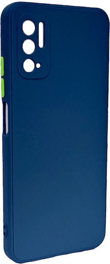 Back Cover Σιλικόνης 1.2mm Navy Μπλε (Redmi Note 10 5G / Poco M3 Pro)