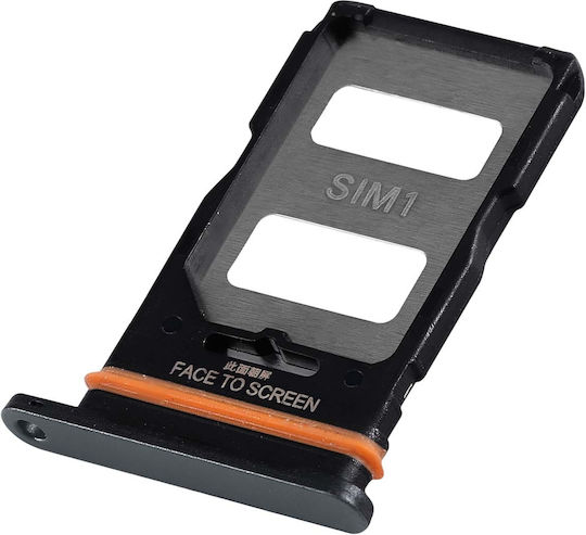 Clappio Sim Card Tray Xiaomi Poco X6 Pro Dual Nano Sim Replacement Part Black