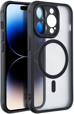 Full Matte Mag Back Cover Πλαστικό Μαύρο (iPhone 15 Pro Max)