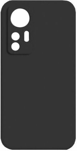 Umschlag Rückseite Silikon / Stoff Schwarz (Xiaomi 12 Pro)