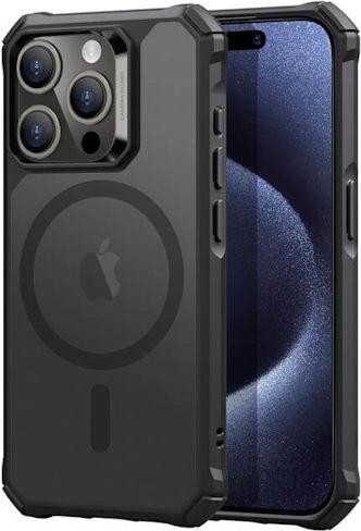 ESR Air Armor Back Cover Plastic / Silicone Black (iPhone 15 Pro)