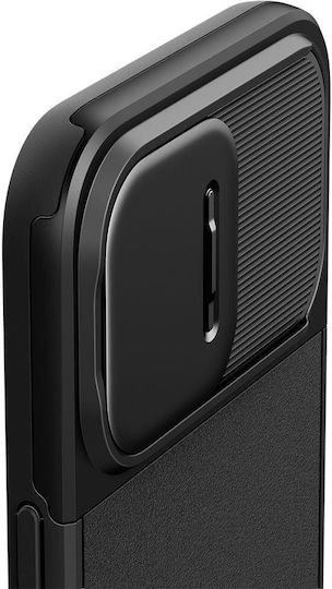 Spigen Optik Armor MagFit Back Cover Silicone / Plastic 2mm Black (iPhone 15 Pro)