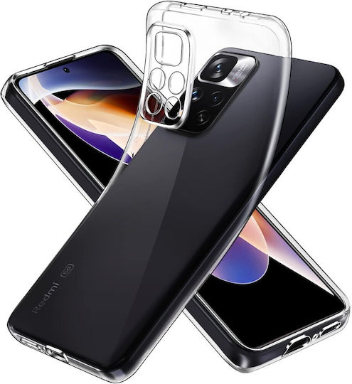 Umschlag Rückseite Silikon 2mm Transparent (Redmi Note 11 Pro)