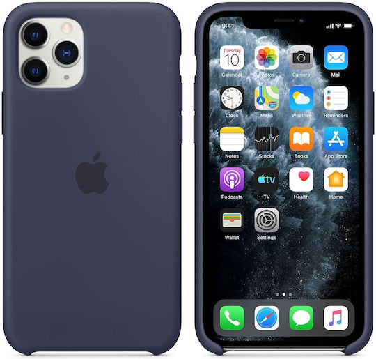 Apple Silicone Case Back Cover Silicone Midnight Blue (iPhone 11 Pro)